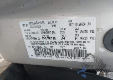 2002 Dodge Ram 1500 St z USA, uszkodzony, nr VIN 3B7HU18Z62G111862